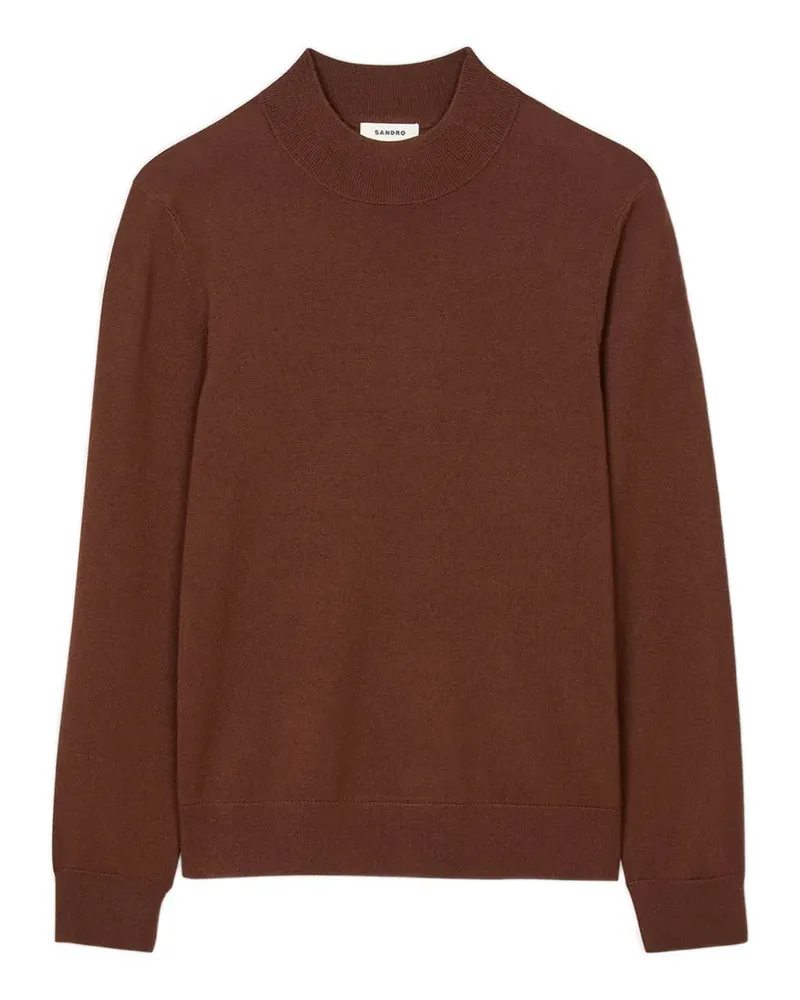 Sandro Klassischer Pullover - Braun Braun