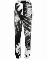 Philipp Plein Jogginghose mit Batik-Print Schwarz