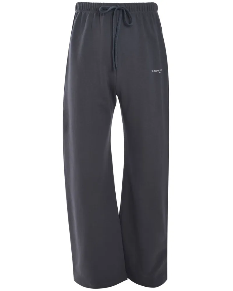 IH NOM UH NIT Jogginghose mit Logo-Print - Grau Grau