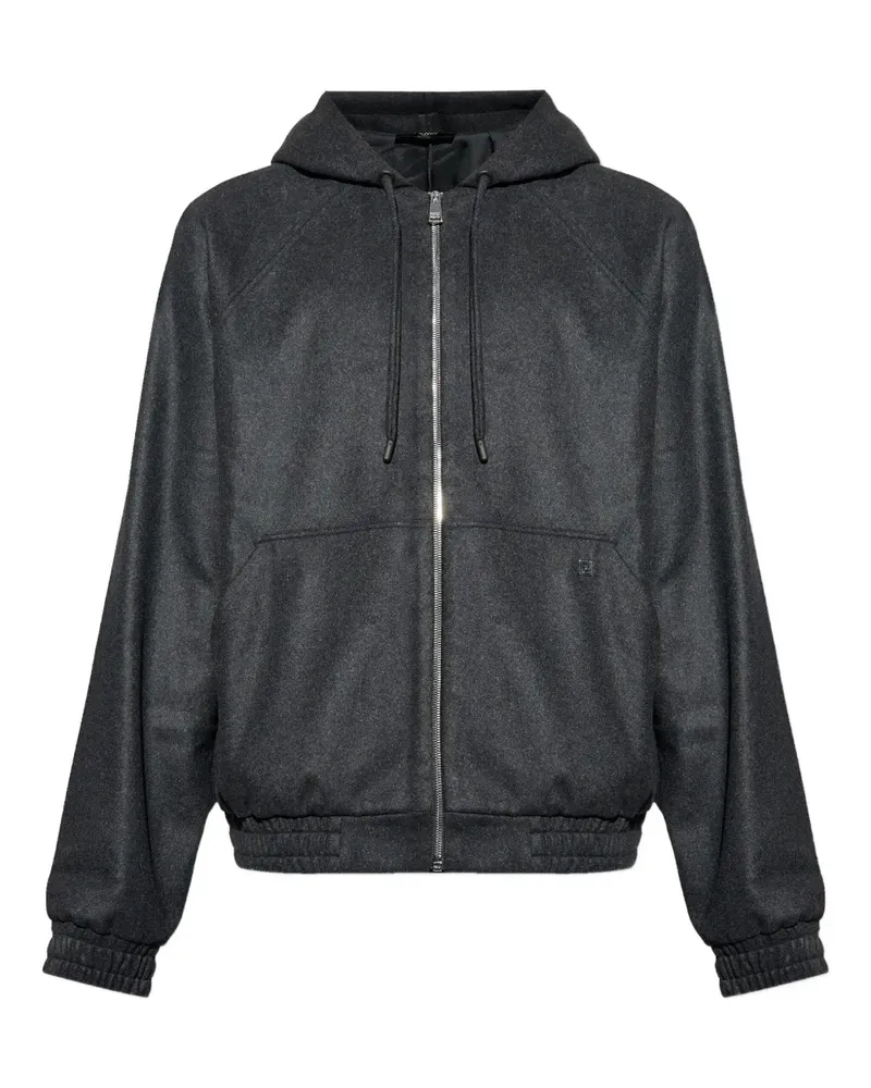 Fendi Kapuzenjacke aus Kaschmir - Grau Grau