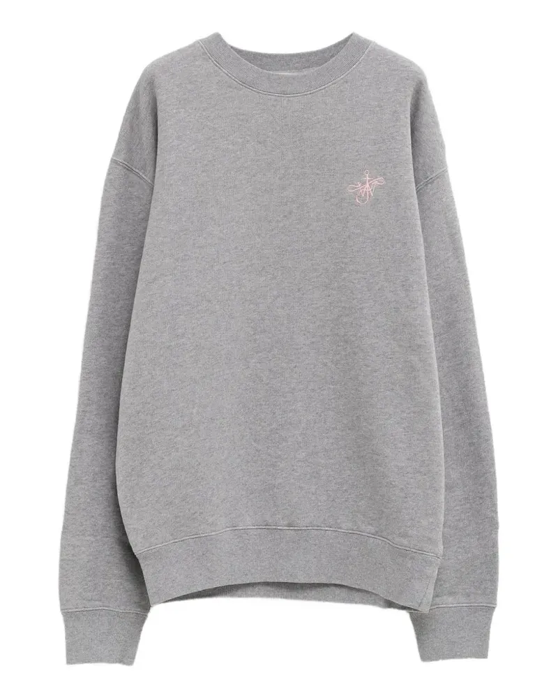 J.W.Anderson Anchor-embroidered sweatshirt - Grau Grau