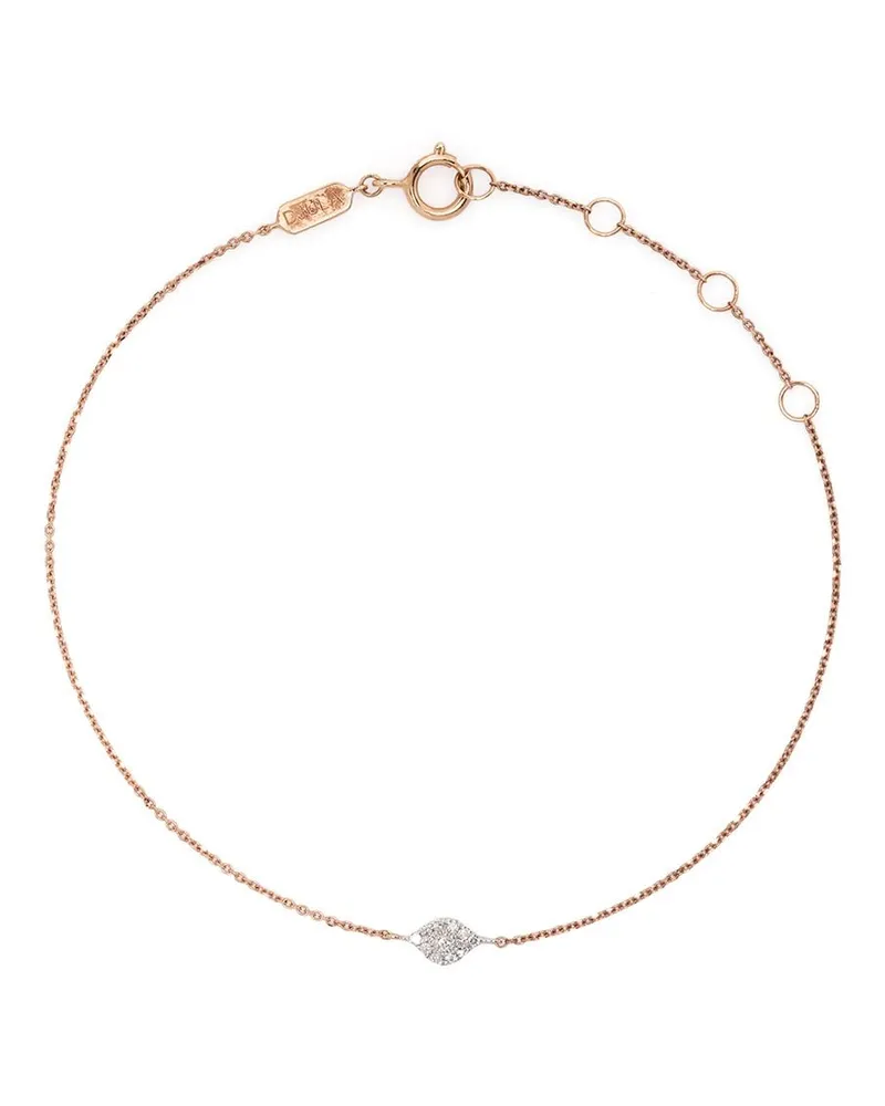 DJULA 18kt Rotgoldarmband mit Diamantanhänger - Rosa Rosa