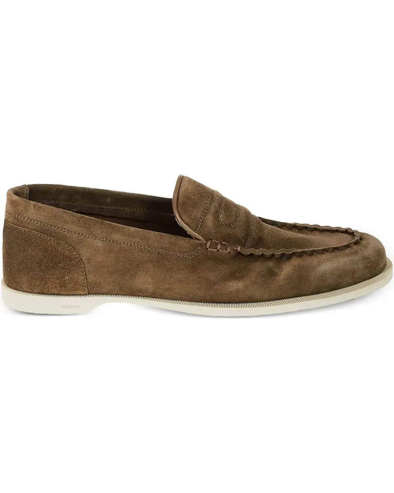 John Lobb Loafer aus Wildleder - Braun Braun