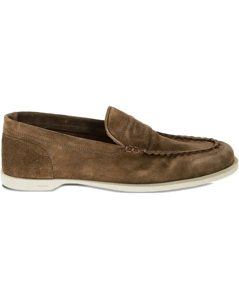 John Lobb Loafer aus Wildleder - Braun Braun