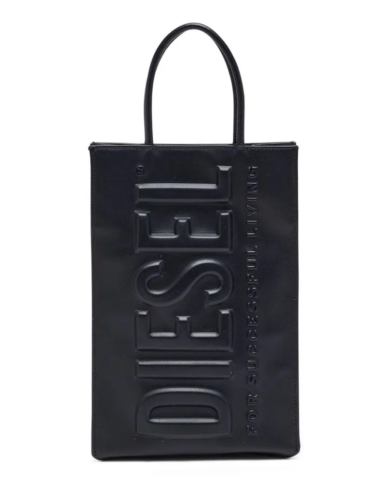 Diesel DSL 3D M X Shopper mit Logo-Prägung Schwarz