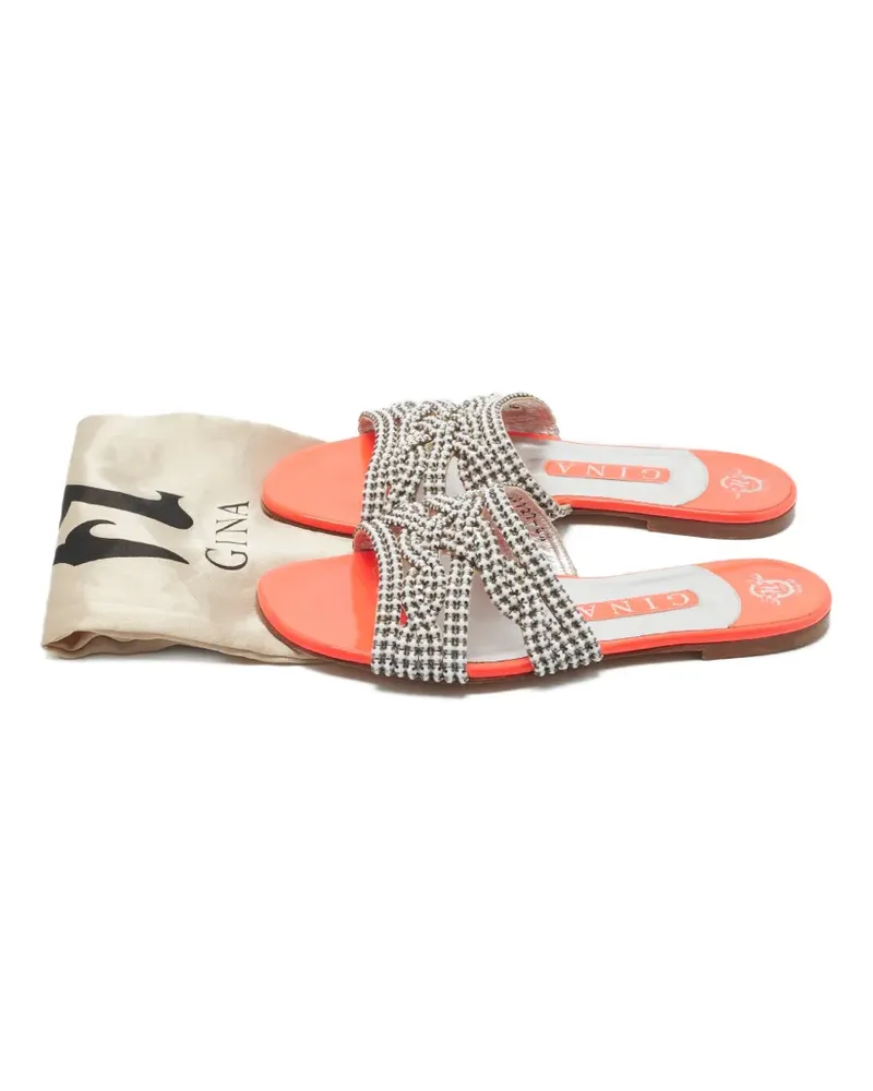 Gina crystal-embellishment sandals - Weiß Weiß