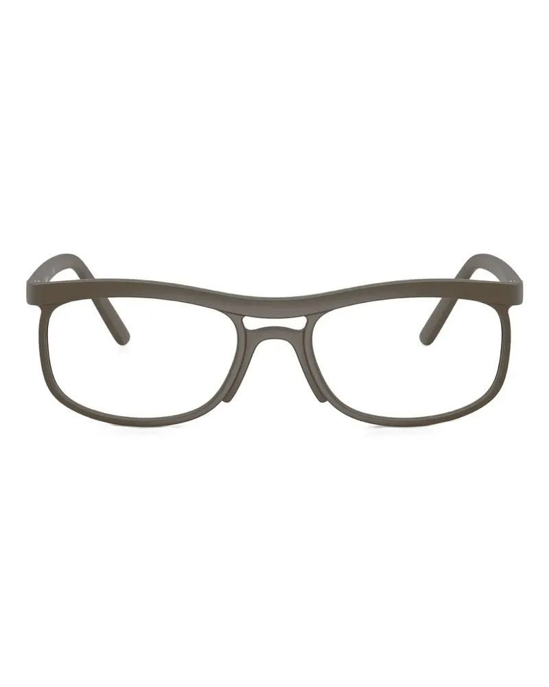 Ray Ban Brille mit eckigem Gestell - Braun Braun