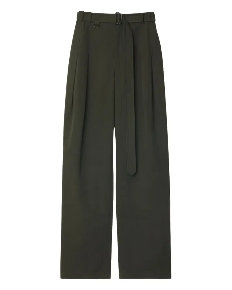 Burberry Bundfaltenhose mit Gürtel - Grün Grün