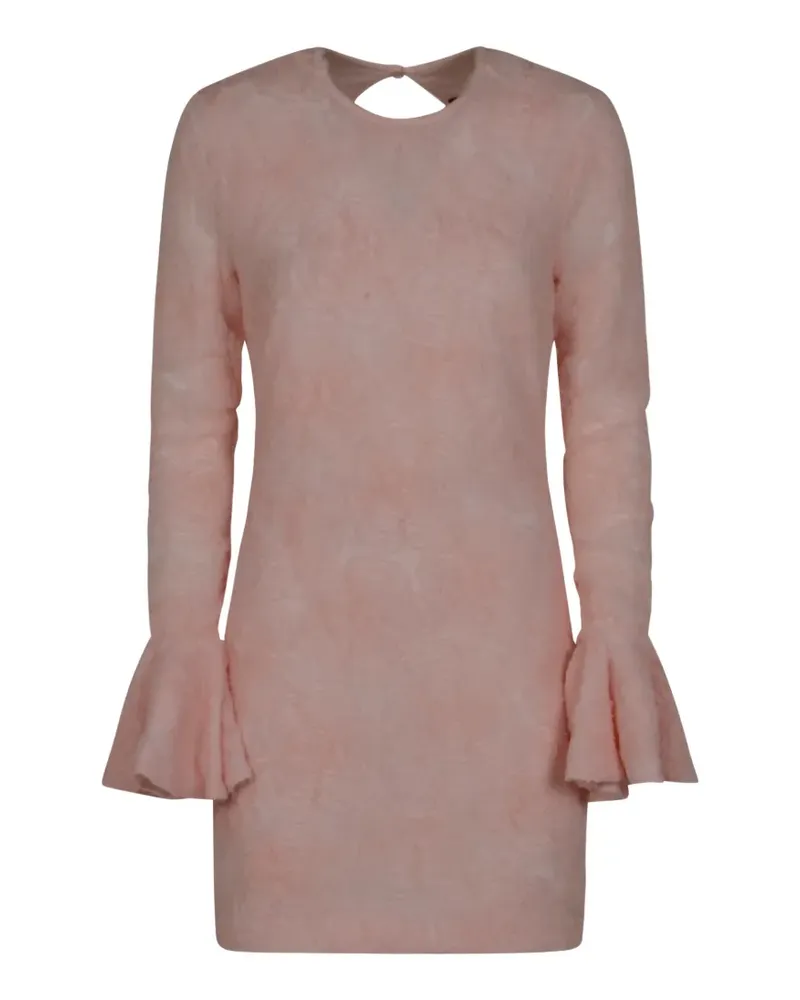 ROTATE Birger Christensen bell-cuff open-back mini dress - Rosa Rosa