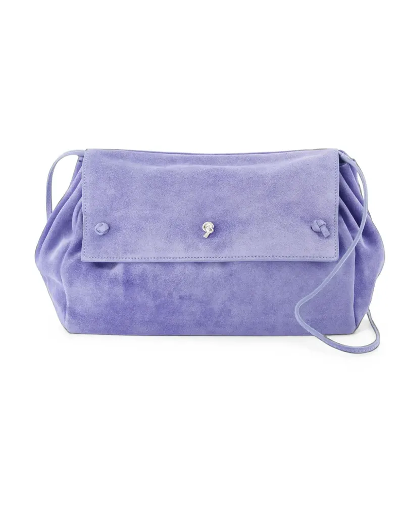 STAUD Cy suede shoulder bag - Blau Blau