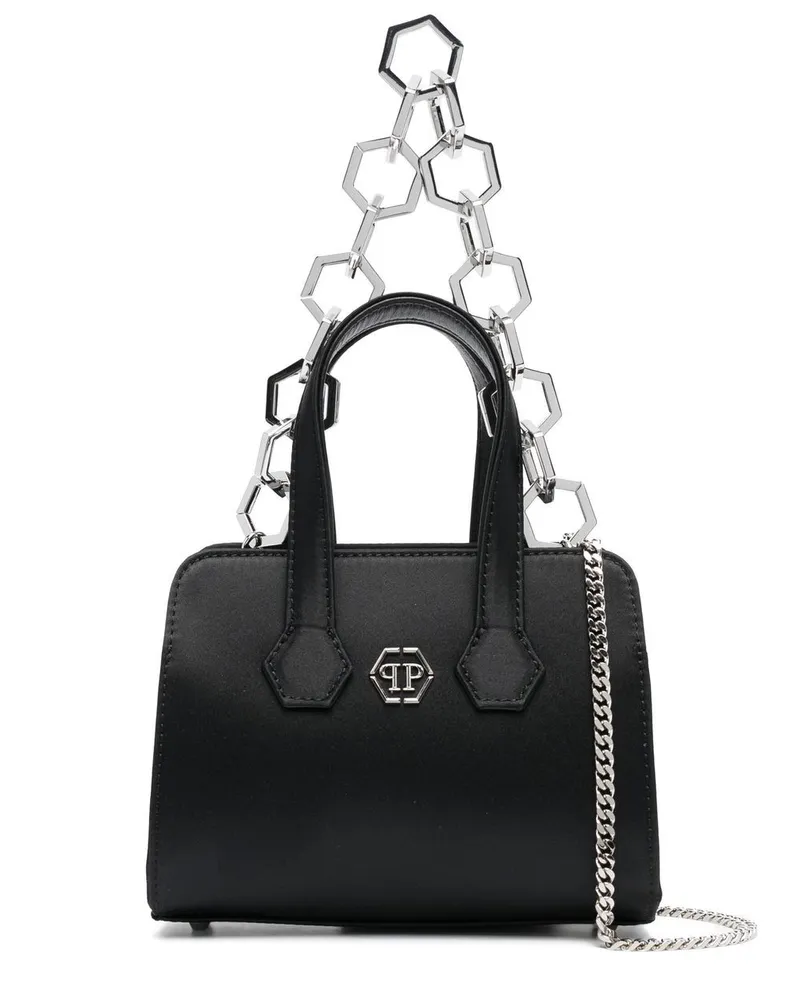 Philipp Plein Shopper mit Satin-Finish - Schwarz Schwarz