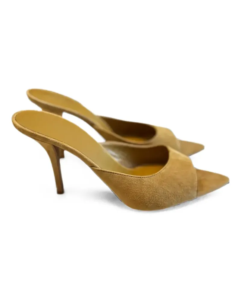 Gia Borghini pointed-toe suede pumps - Nude Nude