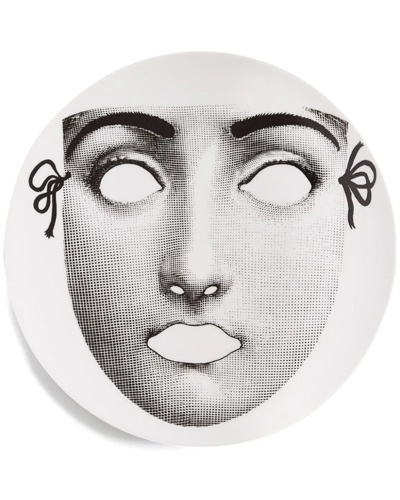 Fornasetti Variazioni n.325 Wandteller Weiß