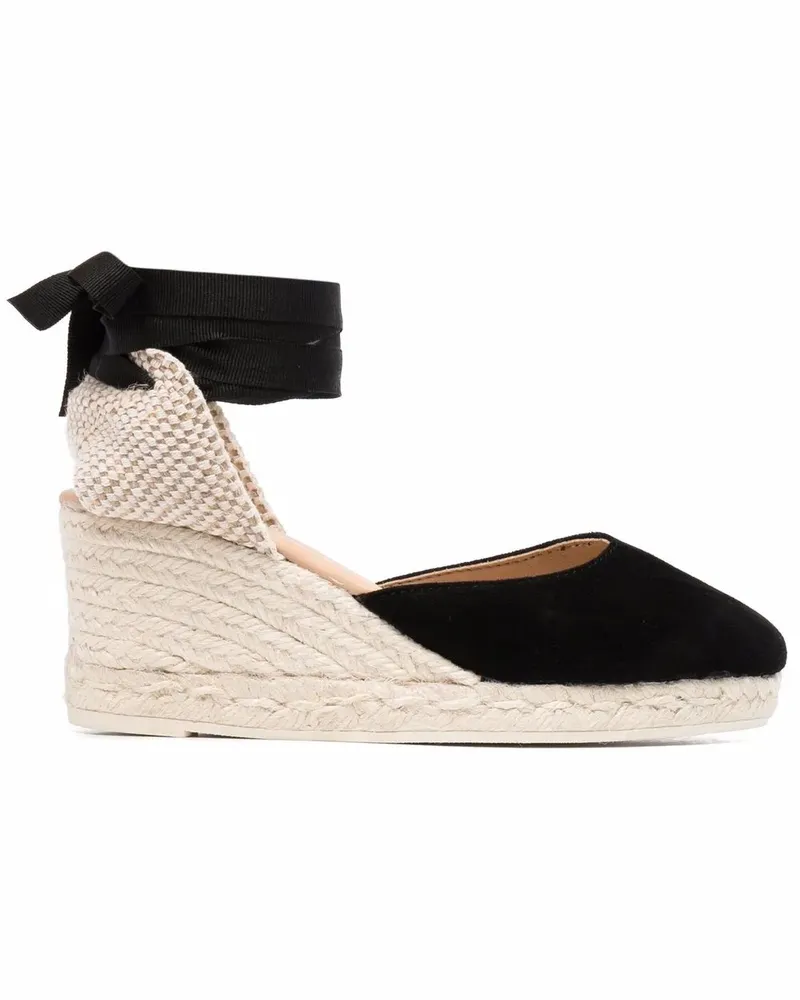 Manebí Espadrilles 75mm - Schwarz Schwarz