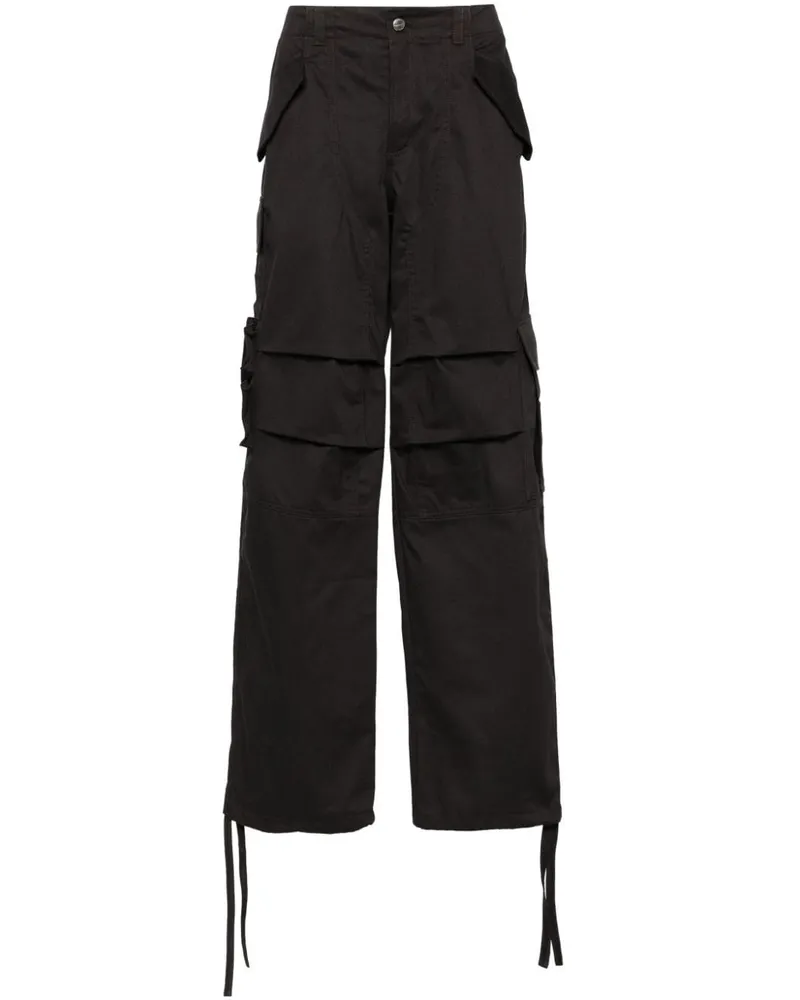RHUDE Klassische Cargohose - Schwarz Schwarz