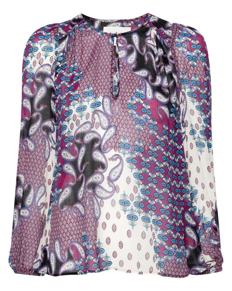 ba&sh Blair Georgette-Bluse - Violett Violett
