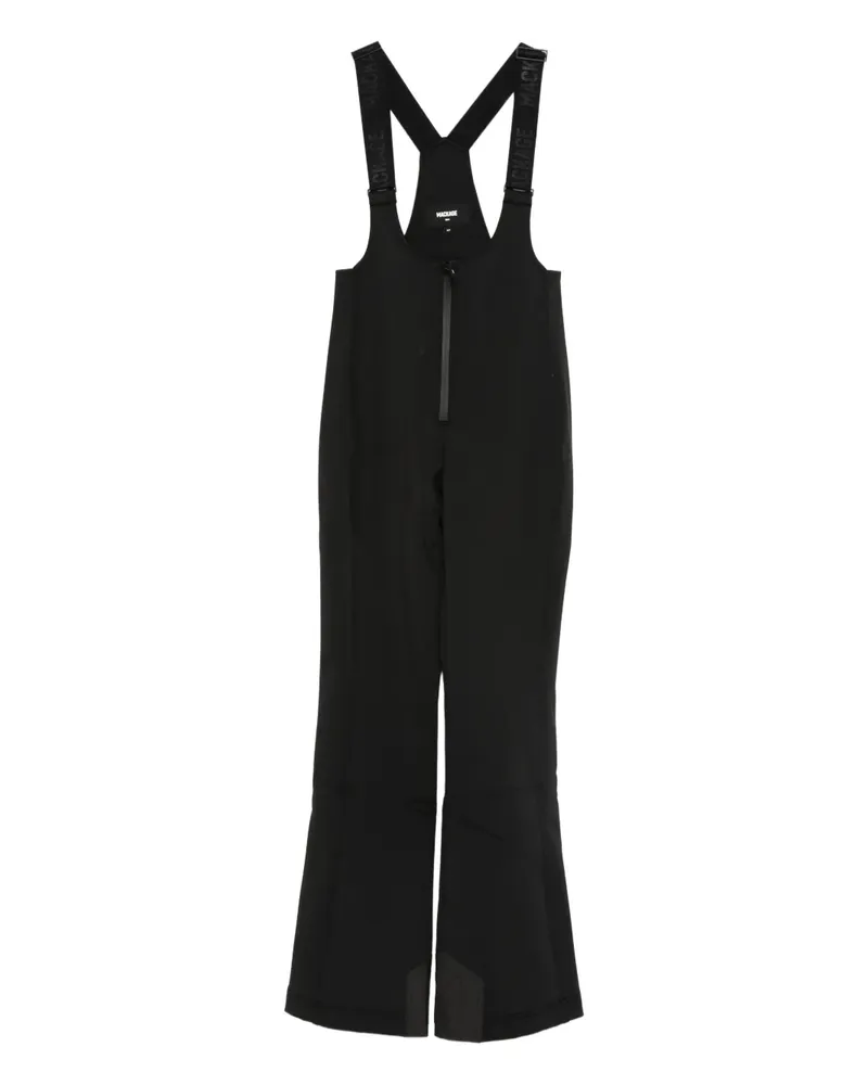 Mackage Gia-R Ski-Jumpsuit mit Reißverschlusssaum - Schwarz Schwarz