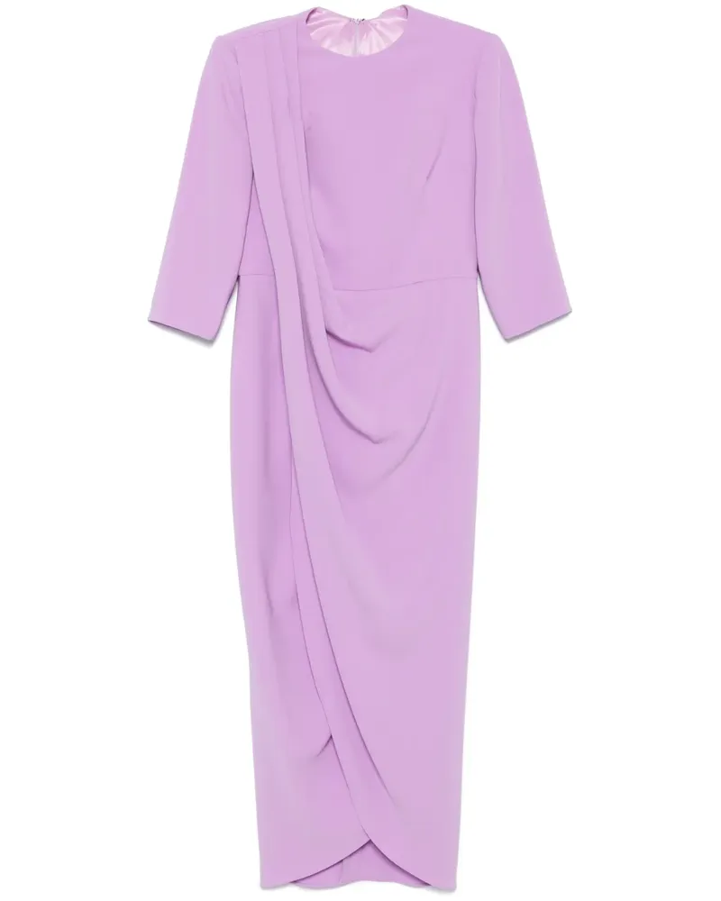 Isabel Sanchís Drapiertes Maxikleid - Violett Violett