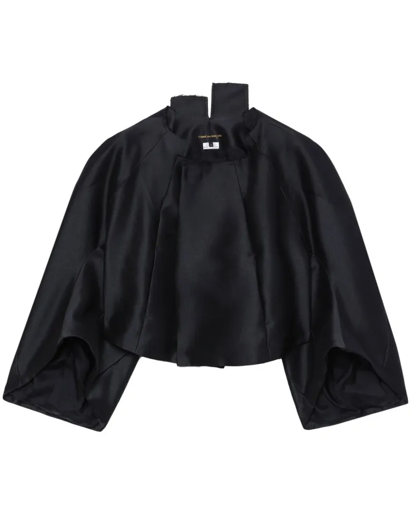 Comme des Garçons Asymmetrisches Cropped-Top - Schwarz Schwarz