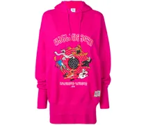 Kapuzenpullover im Oversized-Look - Rosa