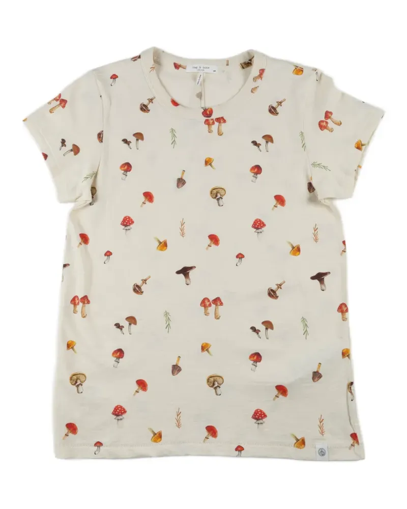 Rag & Bone mushroom-print T-shirt - Nude Nude