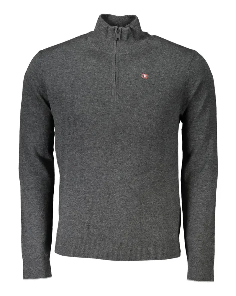 Napapijri half-zip cotton sweatshirt - Grau Grau