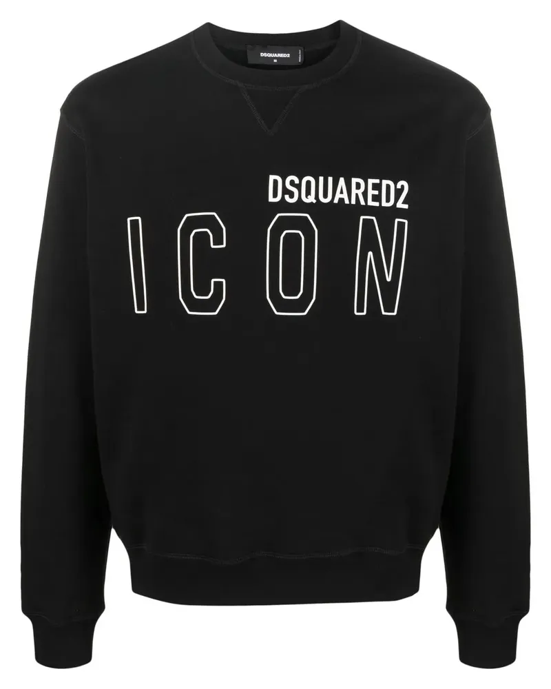 Dsquared2 Sweatshirt mit Logo-Print - Schwarz Schwarz