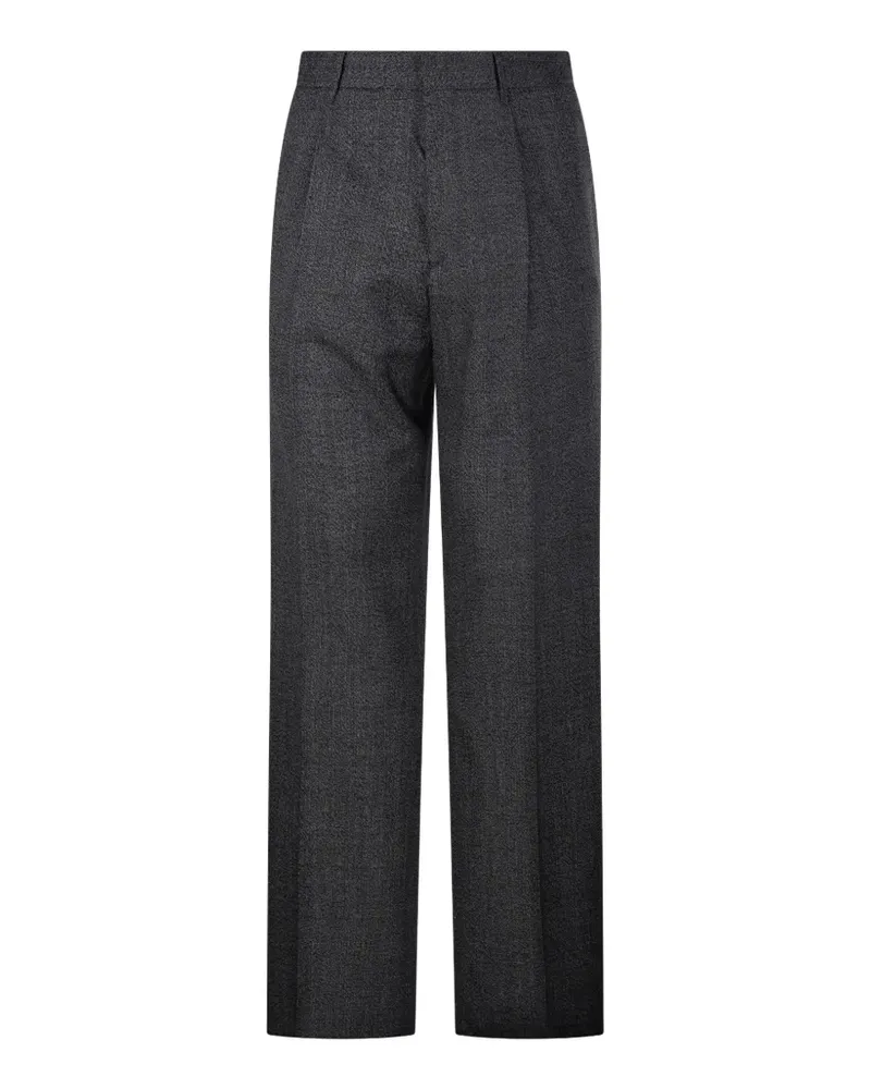 LARDINI pleated-detail pressed-crease trousers - Grau Grau