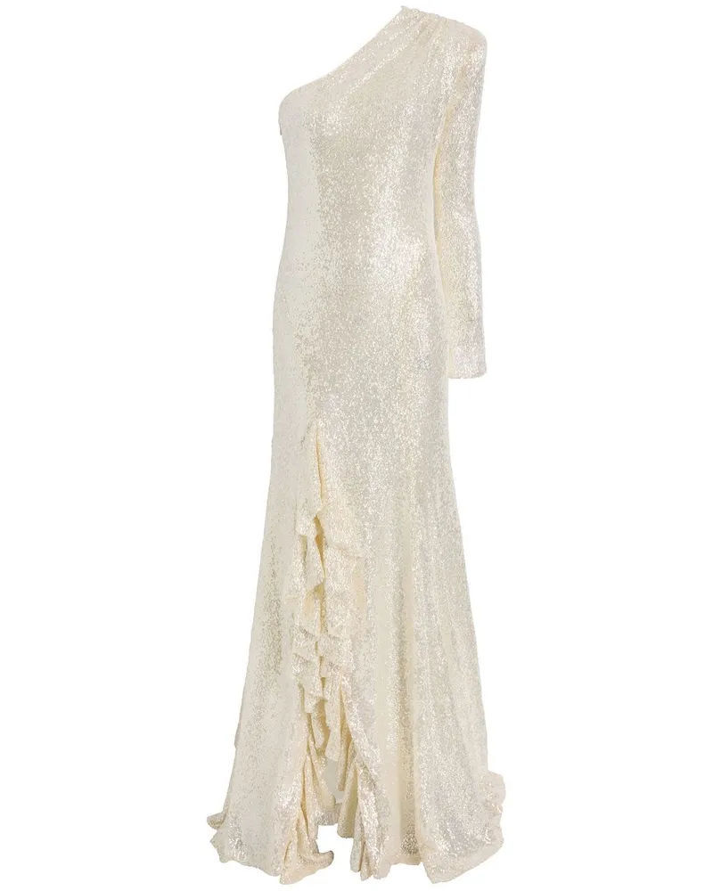 Cinq à Sept Angeline Gown Paillettenkleid - Weiß Weiß
