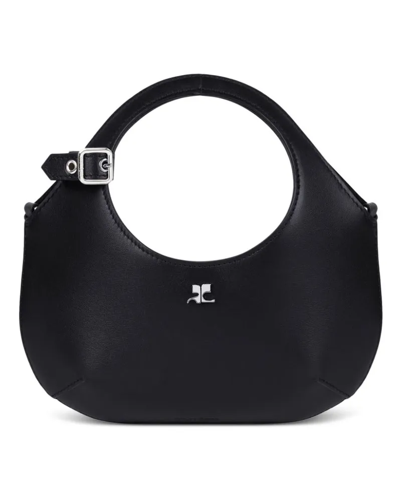 Courrèges Mini Holy Handtasche Schwarz