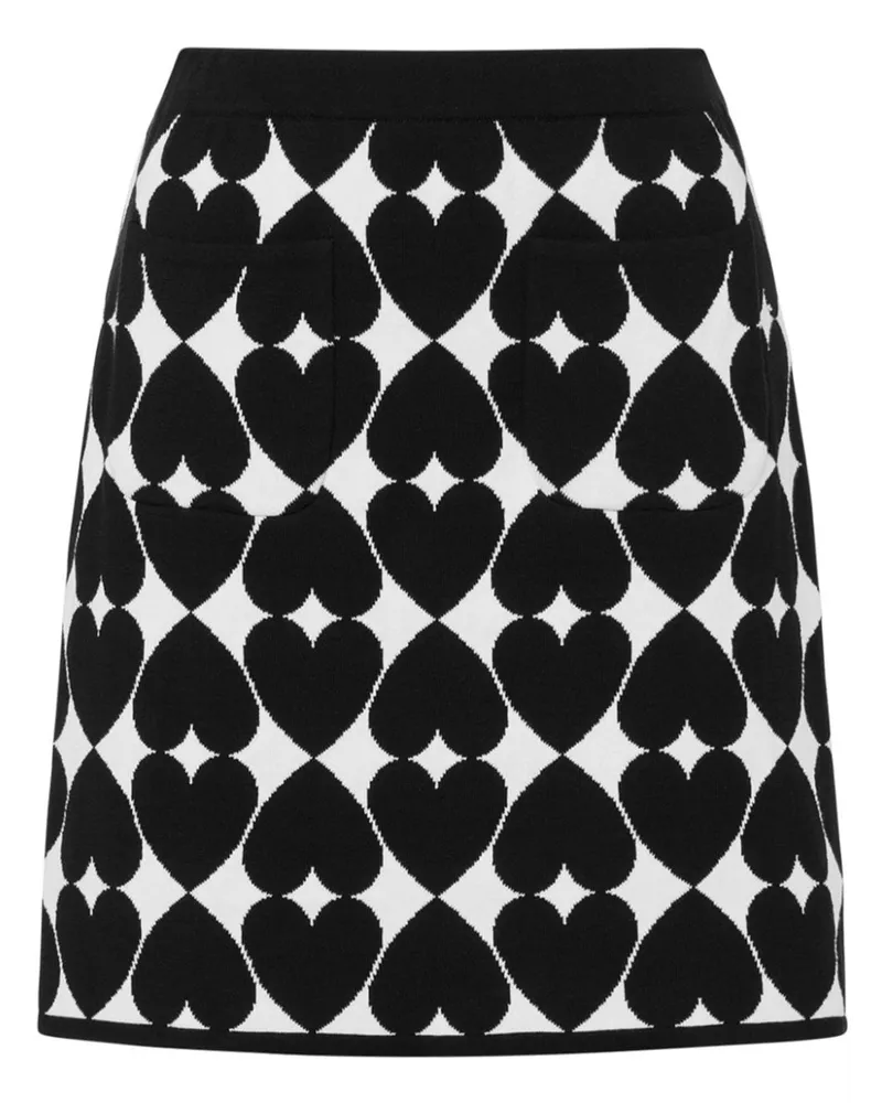 Moschino Rock in Intarsienstrick - Schwarz Schwarz