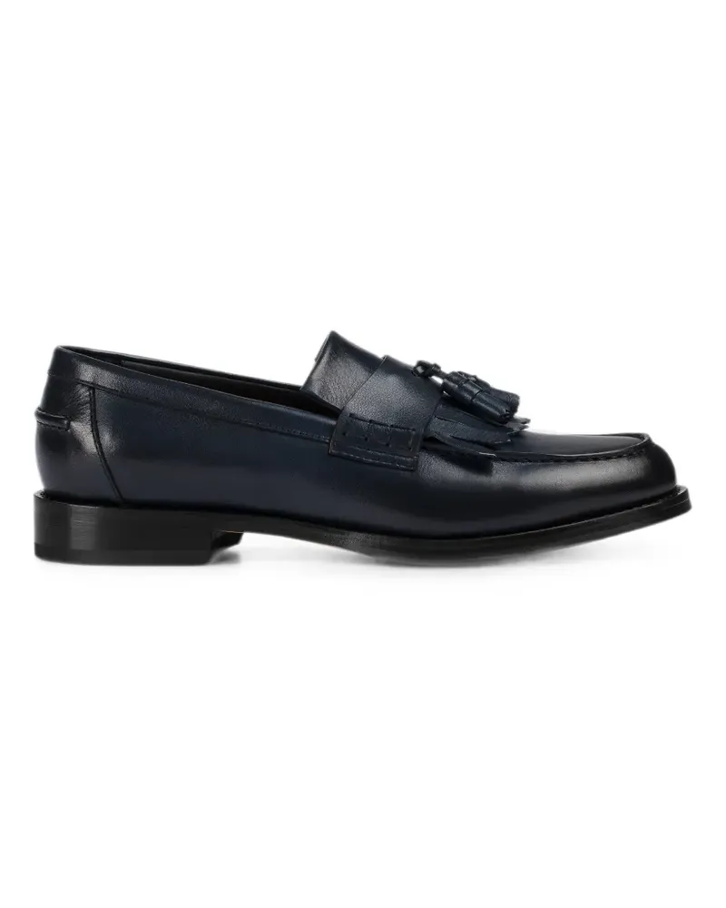 Doucal´s Loafer aus Wildleder mit Quasten - Blau Blau