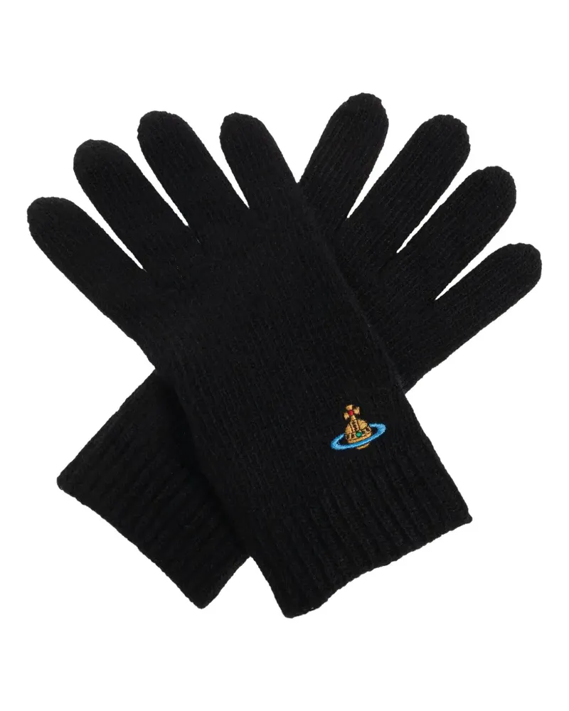 Vivienne Westwood cashmere gloves - Schwarz Schwarz