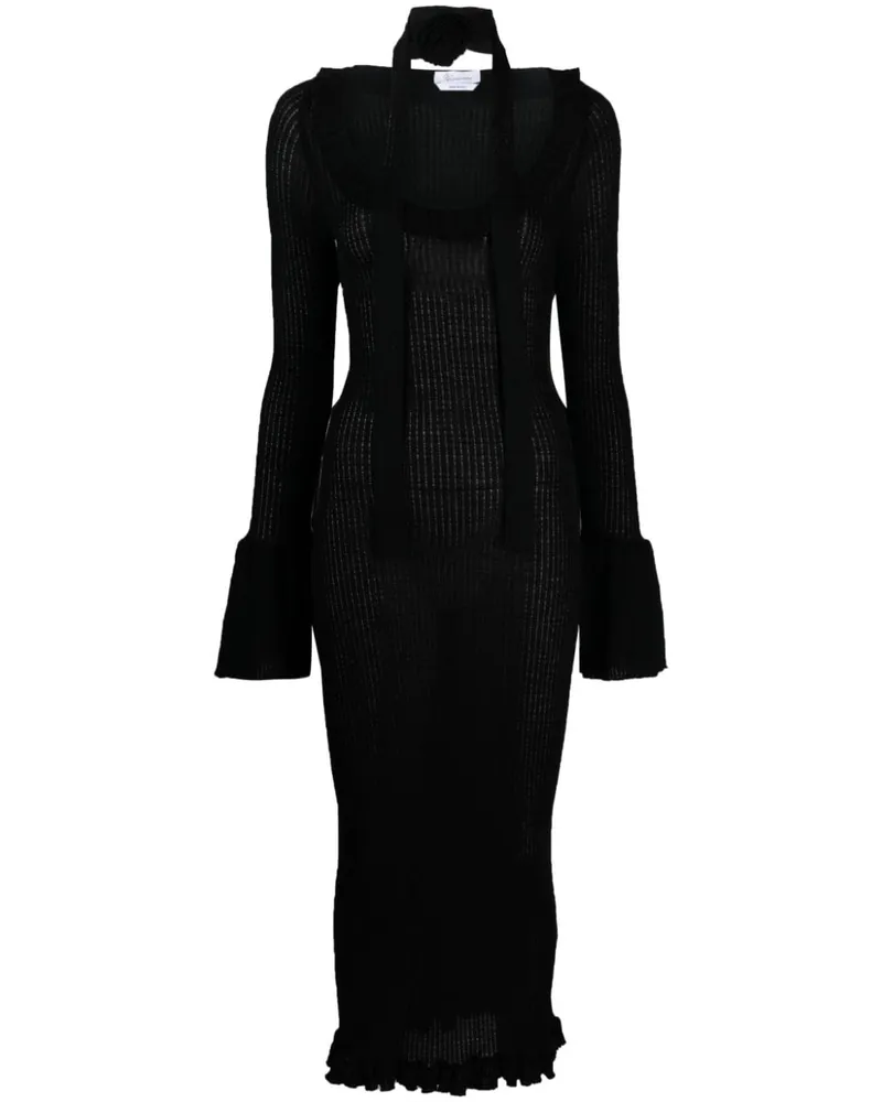 Blumarine Geripptes Oberteil - Schwarz Schwarz