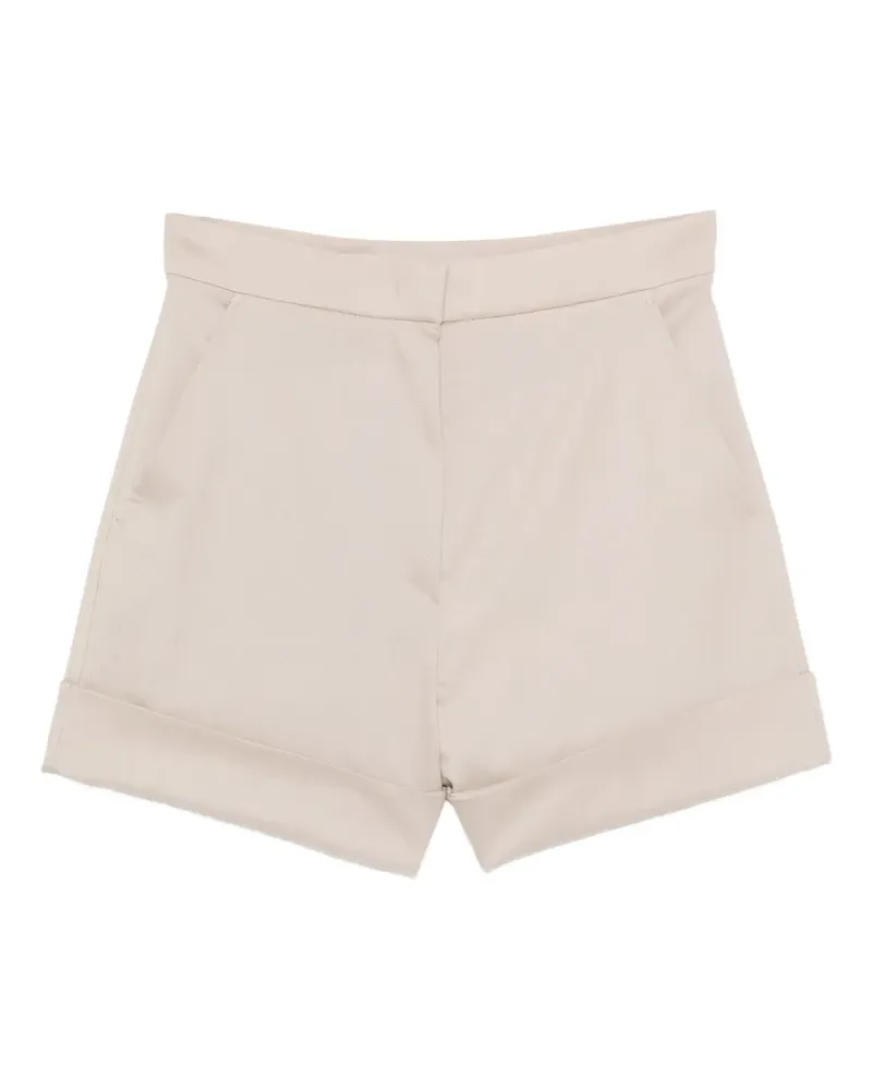 Max Mara Celebre cuffed shorts - Nude Nude