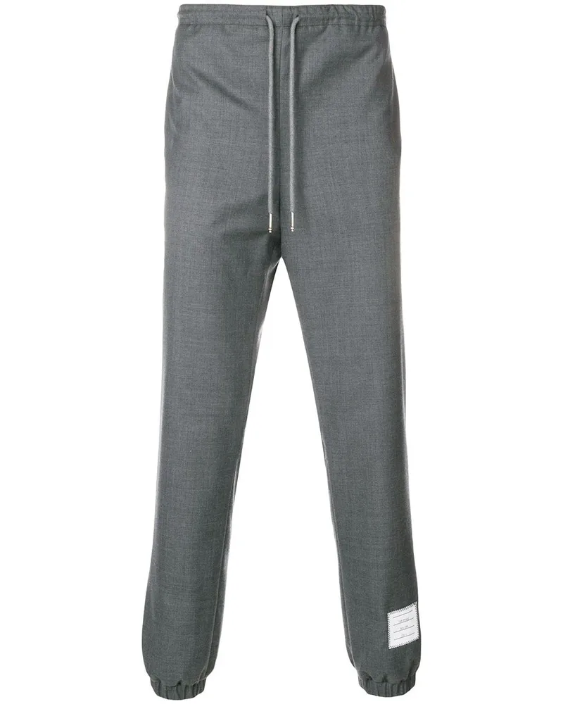 Thom Browne Jogginghose mit elastischem Saum - Grau Grau