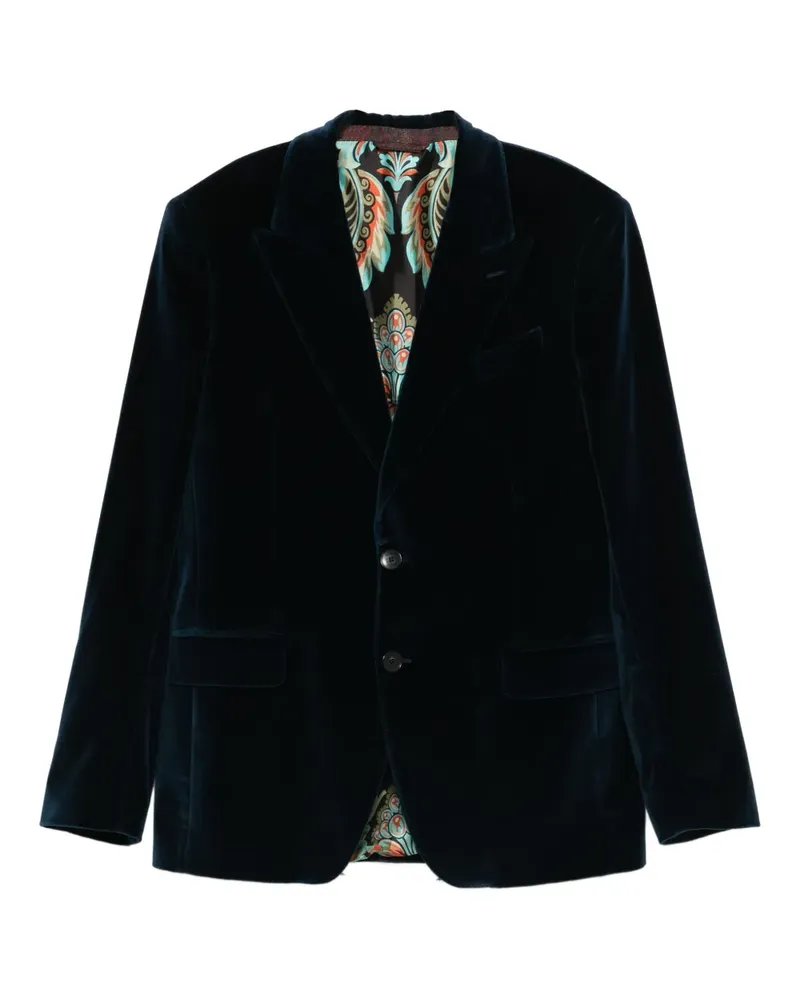 Etro Einreihiges Sakko - Blau Blau