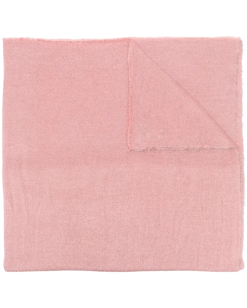 Faliero Sarti Schal mit ausgefransten Kanten - Rosa Rosa