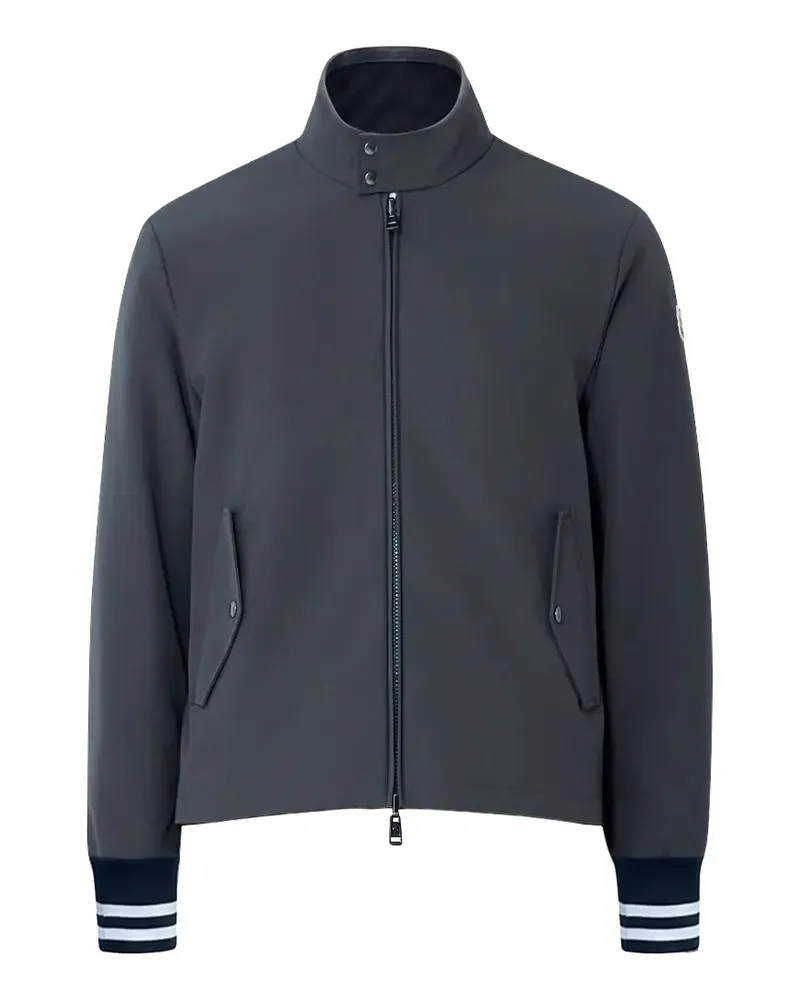 Moncler striped cuffs zip jacket - Grau Grau