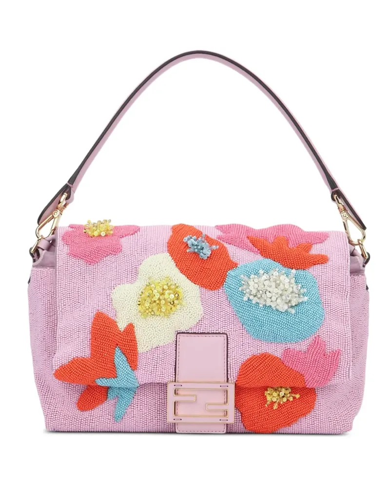 Fendi Mamma Baguette Schultertasche - Rosa Rosa