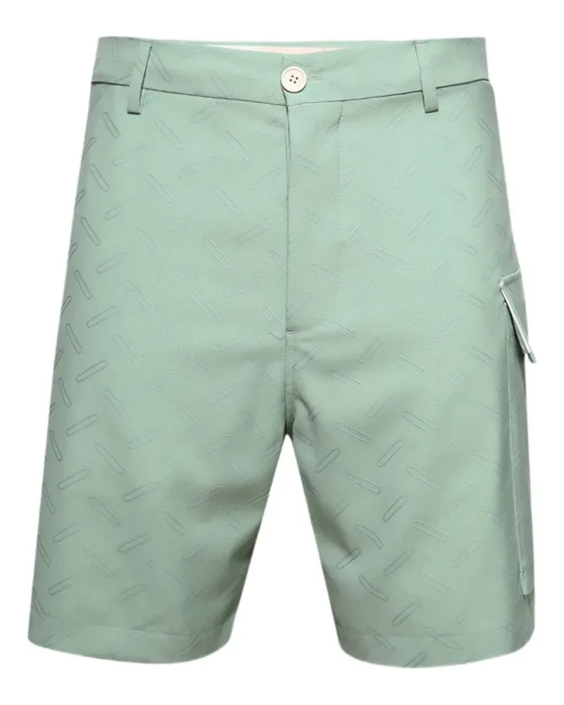 Marni Shorts mit geometrischem Print - Grün Grün