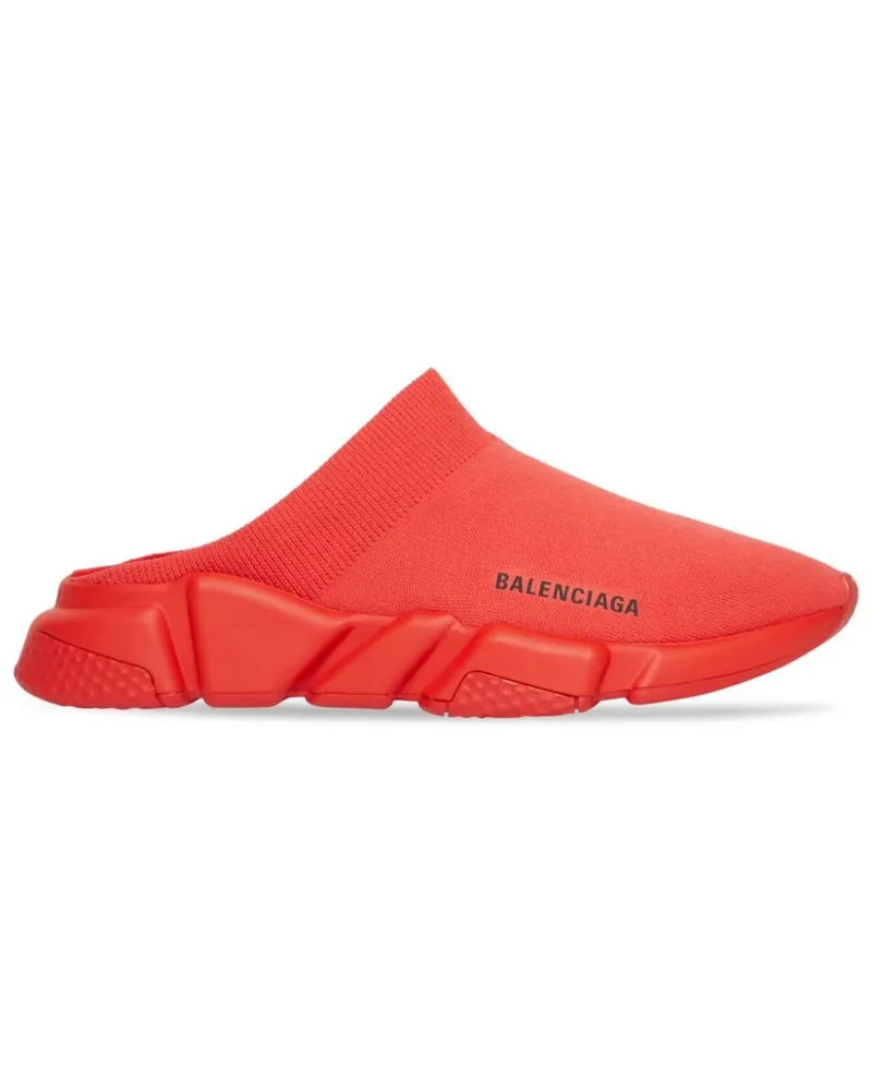 Balenciaga Speed Slip-On-Sneakers in Strickoptik Rot