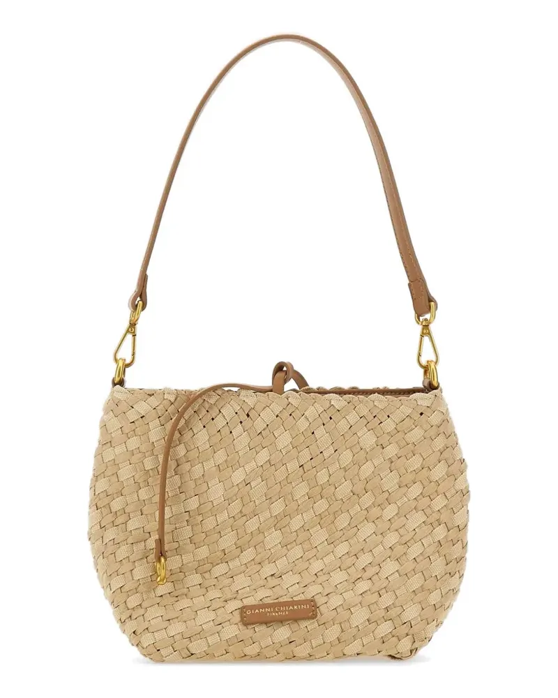 Gianni Chiarini Gewebte Mercy Schultertasche - Nude Nude