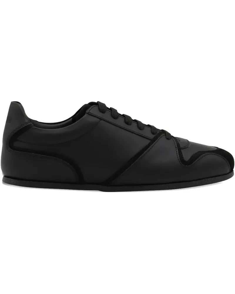 Moschino Sneakers mit Wildledereinsätzen - Schwarz Schwarz