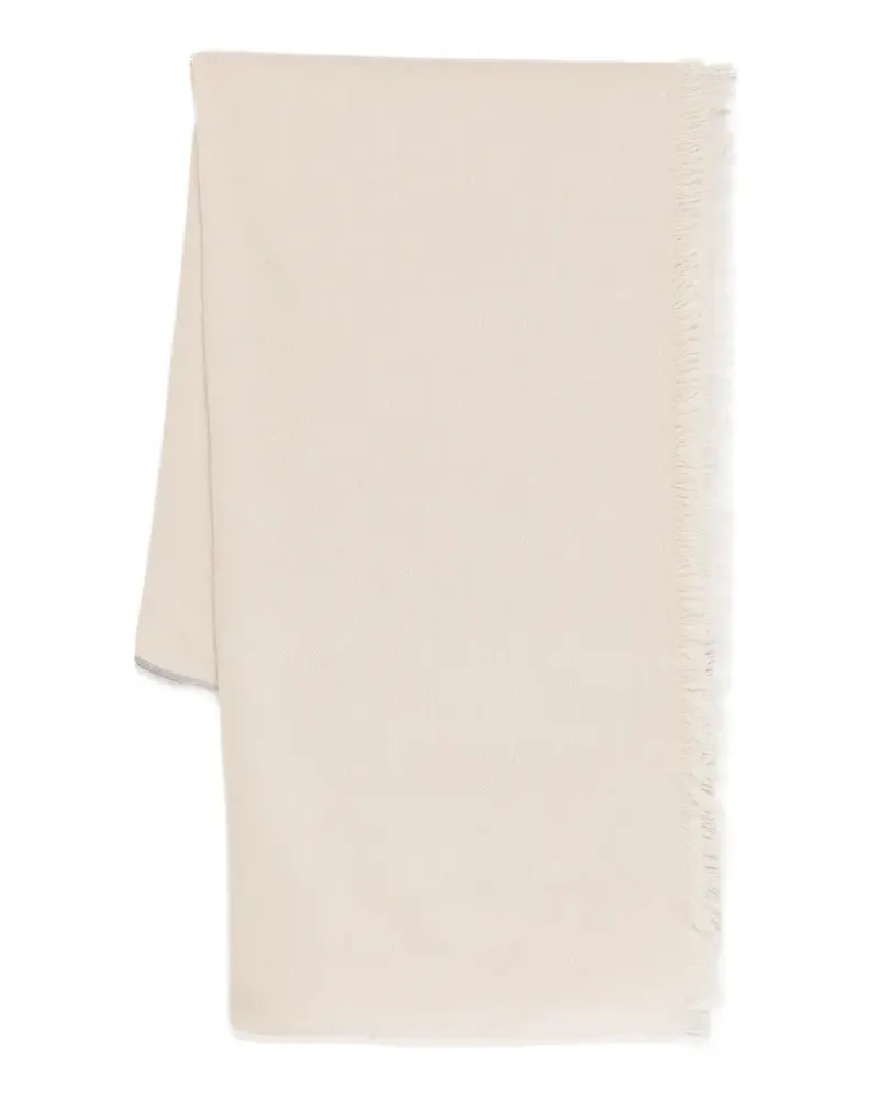 Eleventy Ausgefranster Schal - Nude Nude