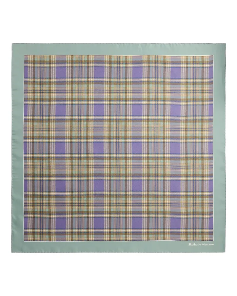 Ralph Lauren Seiden-Bandana mit Schottenkaro - Grün Grün