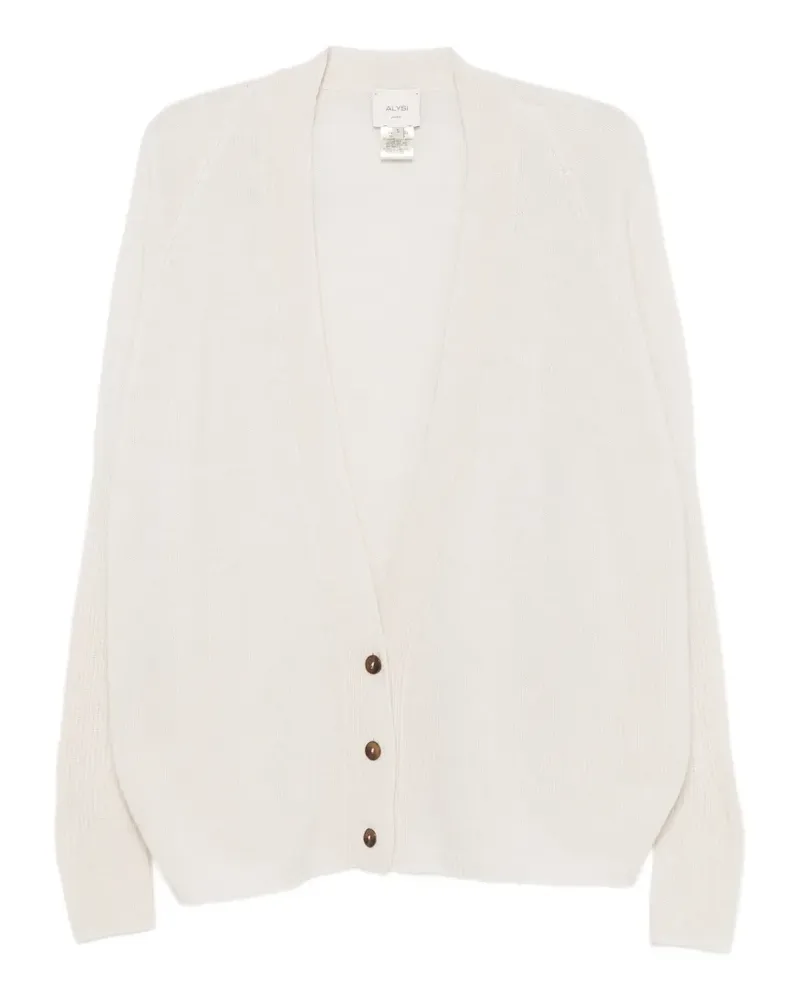 ALYSI Geknöpfter Cardigan mit Raglanärmeln - Nude Nude