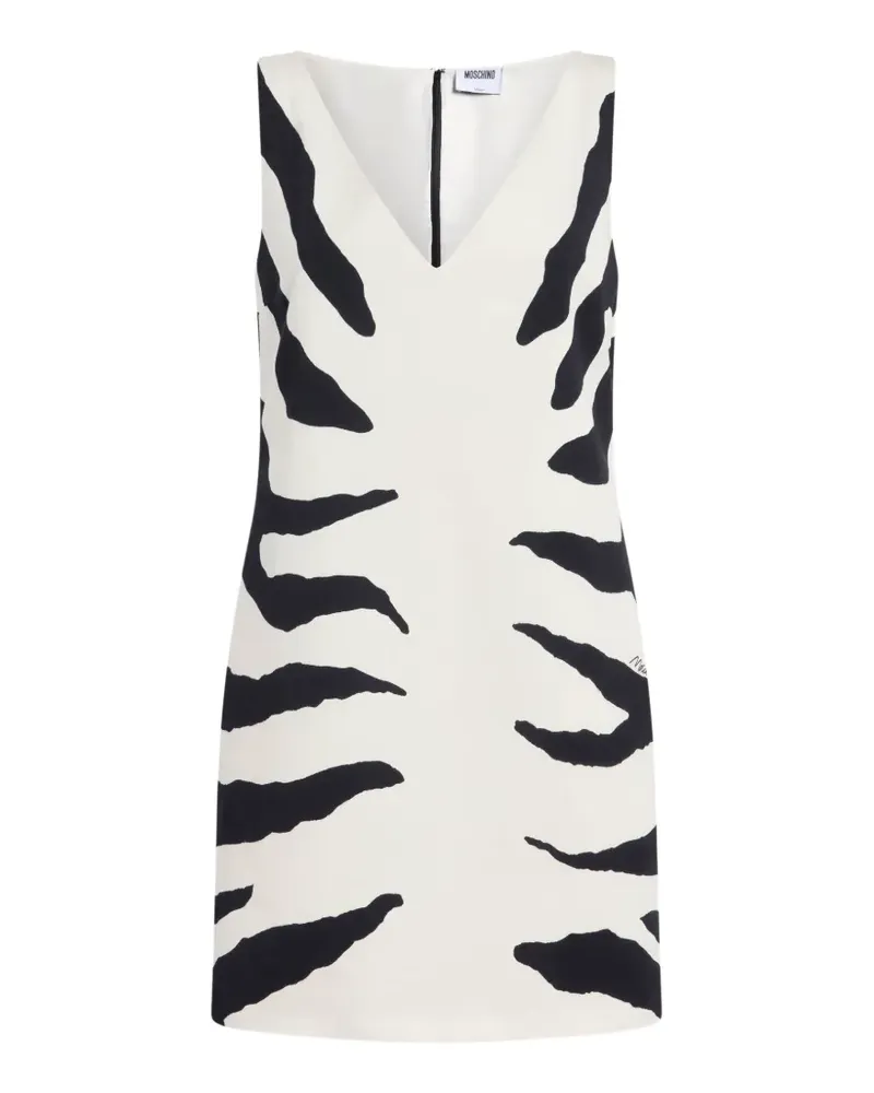 Moschino Kleid mit Print - Weiß Weiß