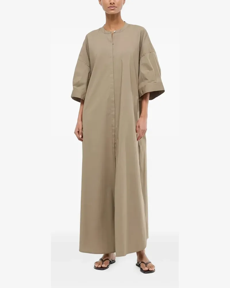 STAUD Kleid mit rundem Ausschnitt - Nude Nude