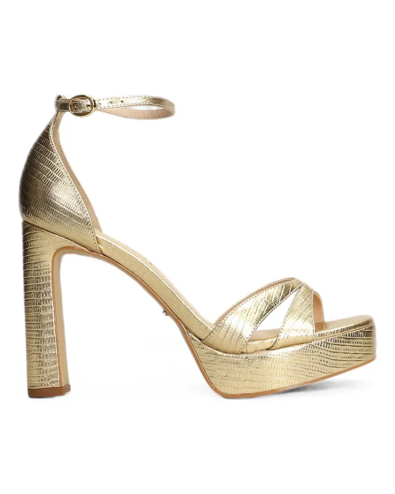 Werner lizard-effect platform sandals - Gold Gold
